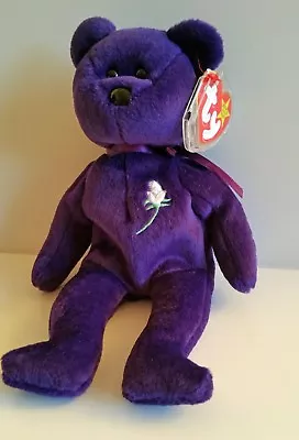 £24999 • Buy Princess Diana Beanie Baby 1st Edition, Rare 1997 Ty P.E. Indonesia No Spaces