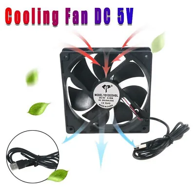 2PCS 120mm USB Cooling Fan Silent Fan Computer Case PC CPU Case DC 5V OFFICE AU • $15.58