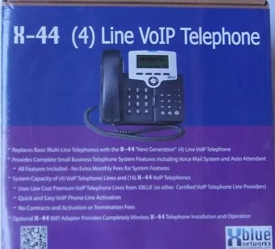 XBlue X-44  4-Line VoIP Telephone New Sealed • $49.99