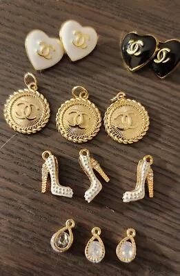 Chanel Lot Vintage Buttons And Zipper Pulls Charms Stamped • $65