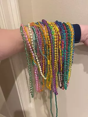 Vintage Mardi Gras Plastic Beads - 1960-70s - 4 Dozen Each • $7