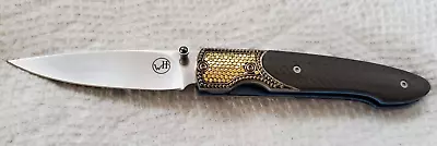 Rare William Henry Armadillo Knife T10 Liner Lock With Gold Disc Inlays • $1000