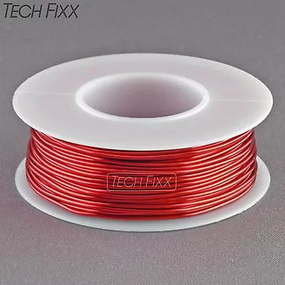 Magnet Wire 18 Gauge AWG Enameled Copper 50 Feet Coil Winding And Crafts Red • $12.50