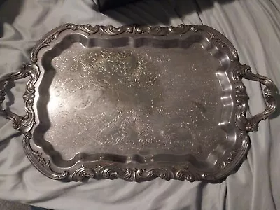 Vintage F.B. Rodgers Silver Co.  Serving Platter Tray • $25