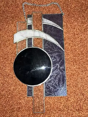 Stained Glass Sun Catcher Celestial Cosmic Art Geometric Mystical Anstract • £42.42