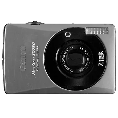 *PARTS/REPAIR* Canon PowerShot SD750 Digital ELPH 7.1MP Camera (NO POWER) • $19.99