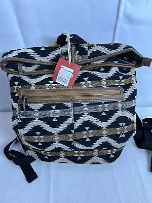 Mission Supply Inc Womens Aztek Print Canvas  Vestern Back Pack NWT • $35