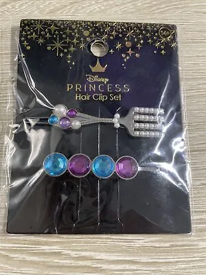 Disney Princess Little Mermaid Ariel 2 Piece Hair Clip Accessory Set ~Brand New~ • $9