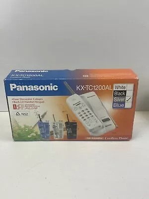 Panasonic KX-TC1200AL Silver Cordless Phone • $24.99