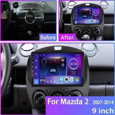 32GB Android 12.0 Carplay Car Stereo Radio GPS Navi W/RDS For 2007-2014 Mazda 2 • $95.99