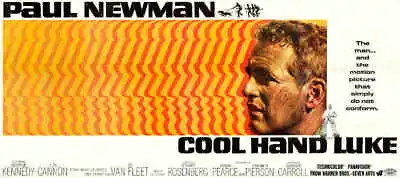 1967 COOL HAND LUKE VINTAGE DRAMA MOVIE POSTER PRINT STYLE B 16x36 9MIL PAPER • $34.95