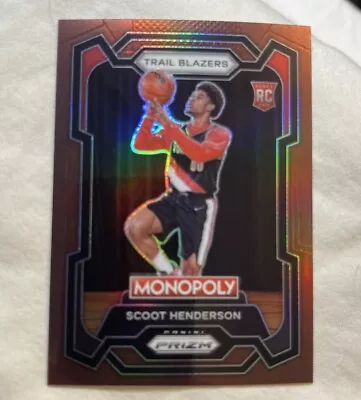 🔥🏀⭐️2023-24 BRONZE PRIZM MONOPOLY ONLY 279 Made  #172 SCOOT HENDERSON • $35