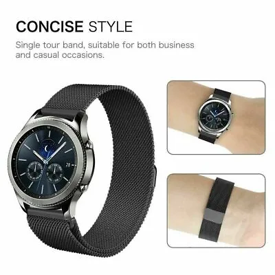 Band For Samsung Gear S3/S3 Frontier/Classic Bands 22mm Stainless Steel Strap • $5.99