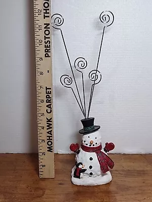 Ceramic Snowan 5 Picture / Christmas Card Holder 12  • $23.99