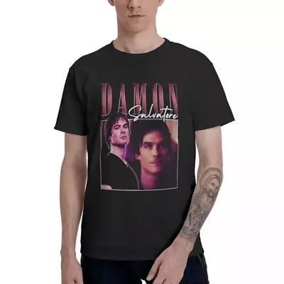 Damon Salvatore The Vampire Diaries Men'S T Shirt Amazing Tee Shirt Short Sleeve • $35.44