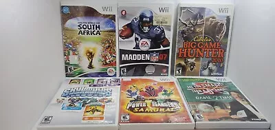 Lot Of 6 Wii Games All Tested All Works • $12.97