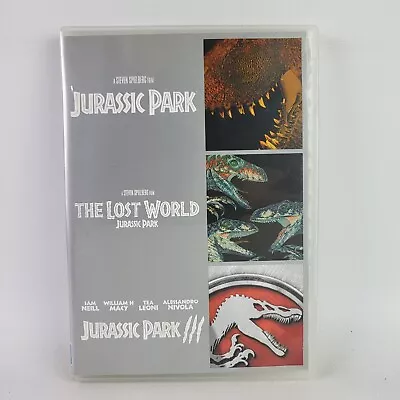 Jurassic Park Ultimate Trilogy Movie Set DVD - Jurassic Park 1 2 And 3. VGC.  • $11.35