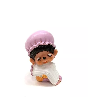 Vintage 1979 Toy Monchichhi Sekiguchi PVC Mini Figure Sleepy Baby & Blanket Pink • $9.99