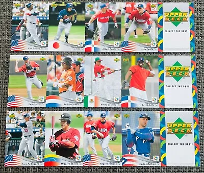 2006 World Baseball Classic UPPER DECK 3 UNCUT Sheet SET Ichiro Griffey Pujols👀 • $8.98