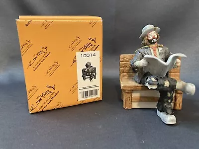 Emmett Kelley Jr. Porcelain Hobo Clown Figurine Miniature Collection #10014 • $11.89