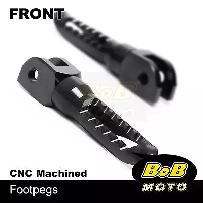 BOB CNC Front Rider Foot Pegs BLACK For Buell 1125R All Year • $43.97