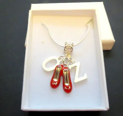 £5.65 • Buy Dorothy's Ruby Slippers Wizard OZ Pendant Necklace Boxed Christmas Birthday Gift