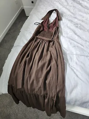$40 • Buy Forever New Brown Halter Maxi Dress BNWT. Size AU 4 UK 4