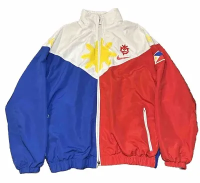 RARE Vtg Nike Team Manny Pacquiao Boxing Windbreaker Jacket Sz Medium READ DESC • $39.99