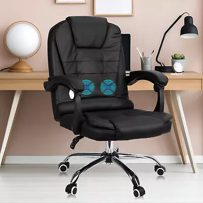 2 Point Massage Office ChairErgonomic Height Adjustable Reclining Executive  • $73.14