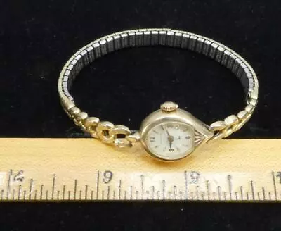 VINTAGE 780 Hamilton LADIES 10K RGP Bezel 17 Jewels Wristwatch Watch WORKS!! • $26.96