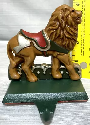 Midwest Of Cannon Falls Cast Iron “Carousel Series” Stocking Hanger Circus Lion • $34.95