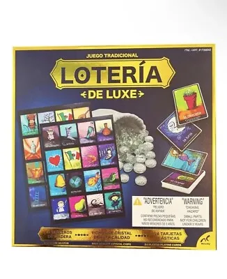 Loteria De Luxe Juego Tradicional Mexican Bingo Board Game - New - Sealed • $14.99