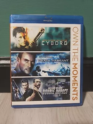 Cyborg / Death Warrant / Double Impact (Blu-ray 2012 3-Disc Set) - Van Damme  • $13.99