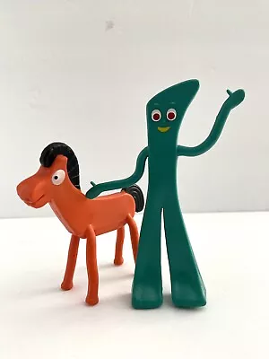 Gumby And Pokey Poseable Figures By JESCO Vintage 6” • $14.95