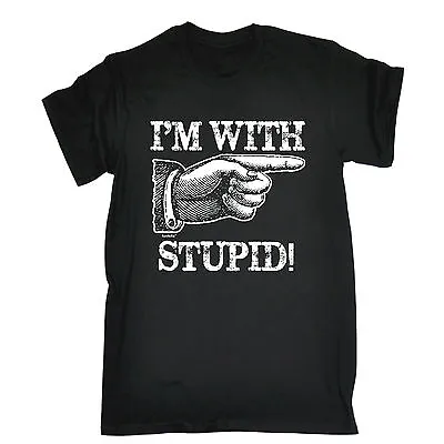 Im With Stupid T-SHIRT Awesome Humor Party Insult Comedy Funny Birthday Gift • £12.95