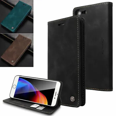 For IPhone SE 2nd 3rd Gen 8 7 Plus Wallet Leather Flip Case Card Holder Cover • $10.99