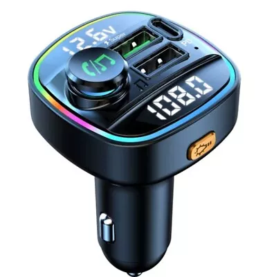 Bluetooth 5.0 FM Transmitter Handsfree Car Radio Modulator MP3 Player With 22.5W • £12.90