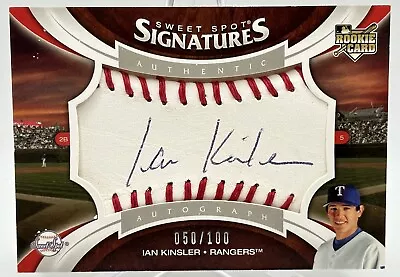 Ian Kinsler Texas Rangers 2006 Upper Deck Sweet Spot Signatures Auto Rc /100 • $39.99