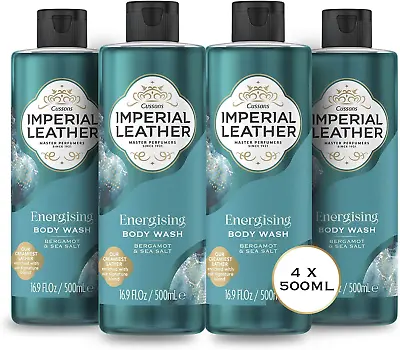 Imperial Leather Energising Shower Gel - Bergamot & Sea Salt Fragrance Oil With • £11.69