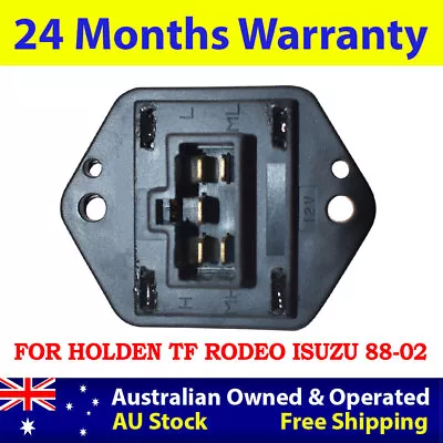 For Holden TF Rodeo Isuzu 1988-02 Blower Fan Speed Resistor Controller Heater AC • $29.95