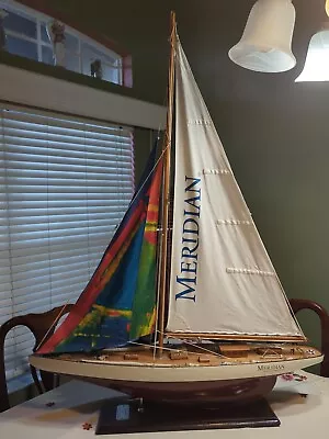 $275 • Buy Rainbiw 1934 America's Cup Yacht Wooden Model 37  12 Meter Sailboat 48  Tall