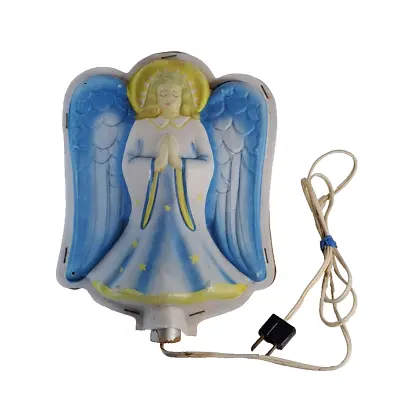 Vintage Angel Lighted Christmas Tree Topper - Good Lite 1950s Multicolor Design • $52.45