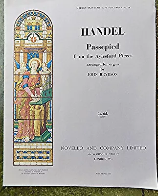 Handel Passepied From Aylesford Pieces Arranged For Organ By John Brydson (FJ2) • £4.99