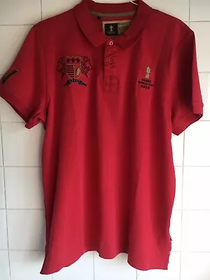 2 XL 2015 Rugby World Cup Webb Ellis Cup Polo Shirt NWT 46-48  Rare Vintage • £15