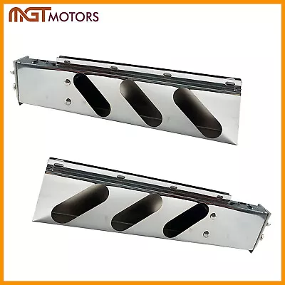 2PCS Spring Loaded 2.5  Bolt Pattern 30  Mudflap Hangers Bracket Stainless Steel • $85.76