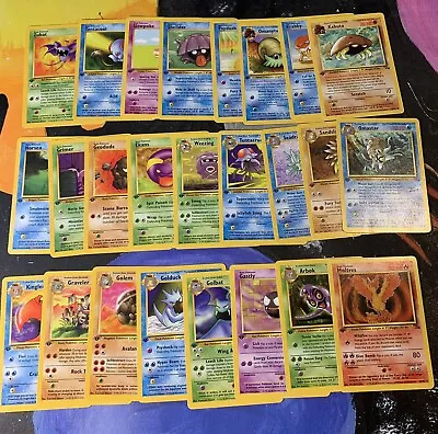 $1.25 • Buy Pokemon Fossil Set 1st Edition - Choose Your Card - 1999 Vintage WoTC -  NM/LP