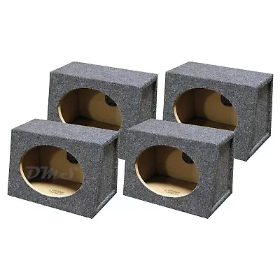 (4) Pro Car Audio 6x9 Speaker Box Wedge Enclosures 6  By 9  Speaker Boxes (Four) • $61.95