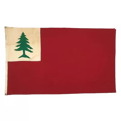 Vintage Cotton Sewn New England Continental Flag Cloth Old USA Historic American • $425