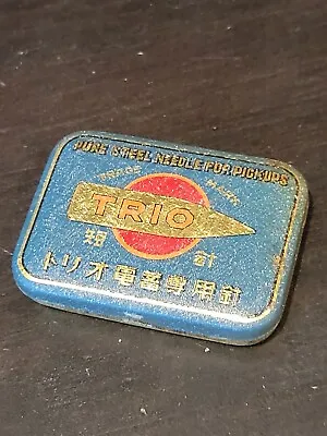 Gramophone Phonograph Needle Tin Nadeldose Trio Japanese • $28