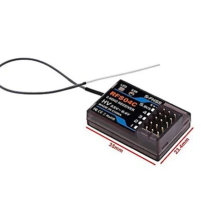 4CH SBUS Dual Antenna RC Receiver Compatible With TM-FH RF S-FHSS (RFS04C) • $45.39